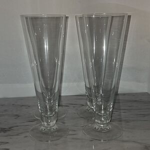 Vintage Pilsner Beer Glasses